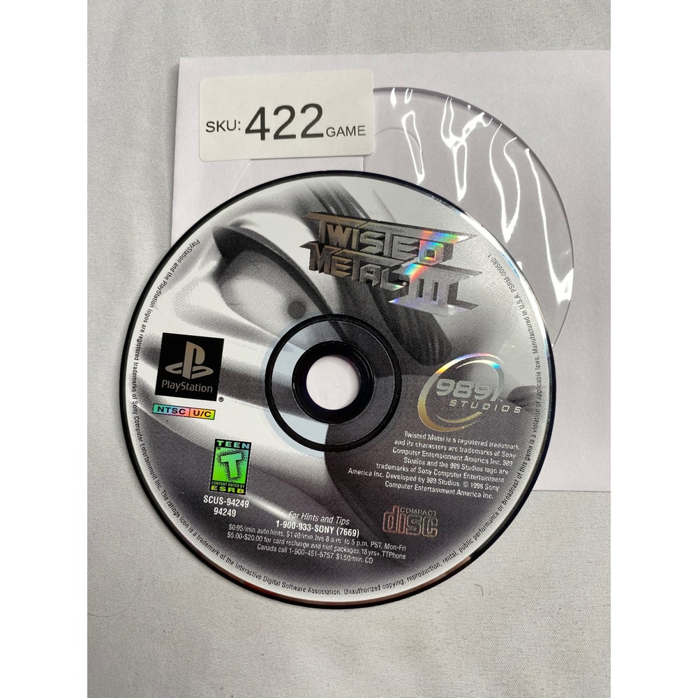 Twisted Metal III Sony PlayStation 1